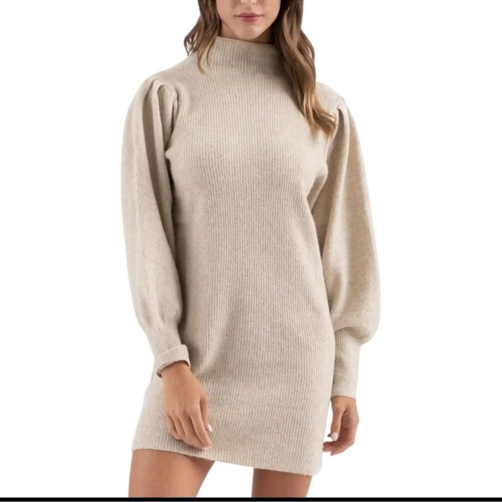 Blu Pepper Mock Neck Sweater Dress